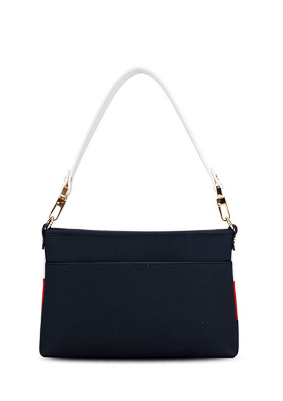 US POLO ASSN - US26265 Kadın Lacivert/Açık Kırmızı Çapraz Çanta