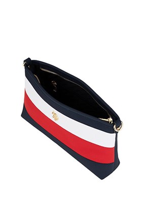 US POLO ASSN - US26265 Kadın Lacivert/Açık Kırmızı Çapraz Çanta