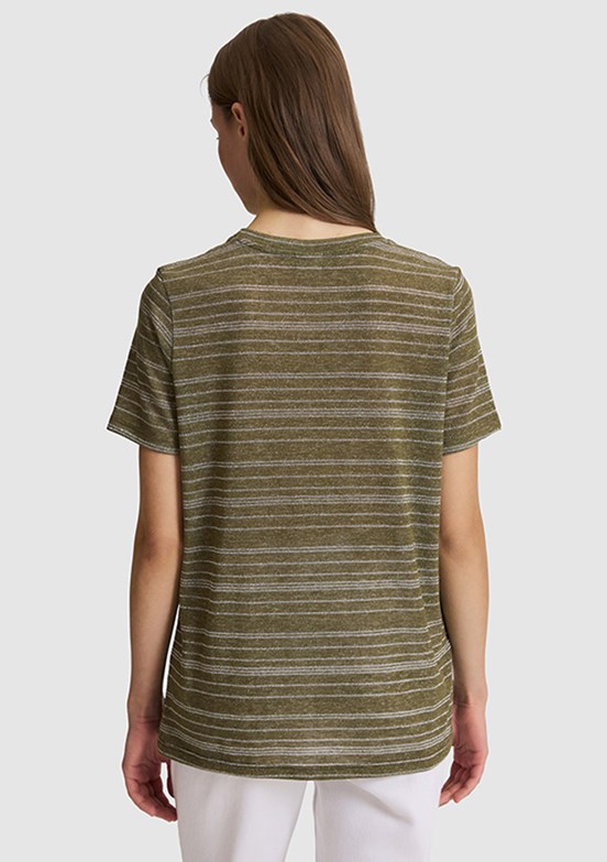 PİERRE CARDİN Kadın Yeşil Regular T-Shirt