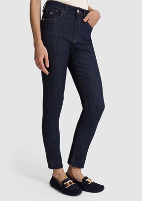 PİERRE CARDİN Kadın Mavi Slim Jean Pantolon