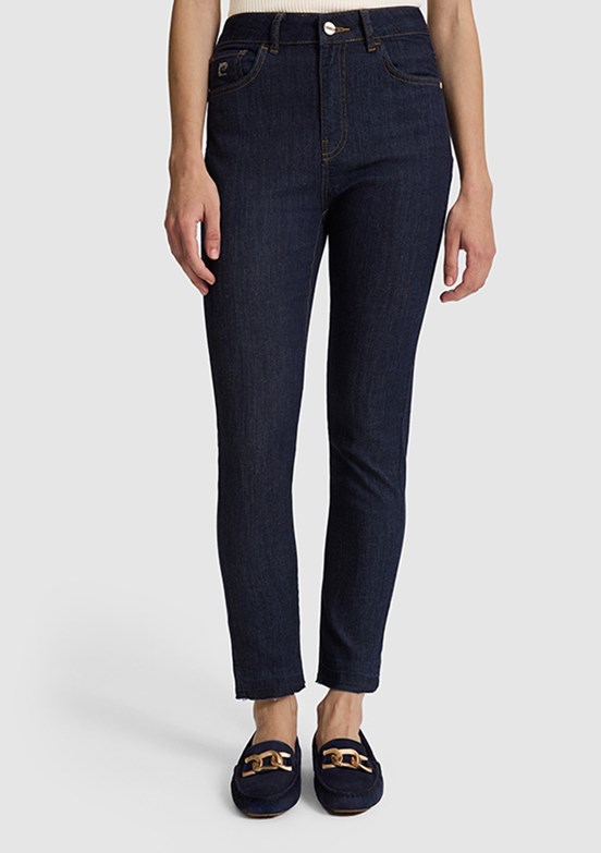 PİERRE CARDİN Kadın Mavi Slim Jean Pantolon