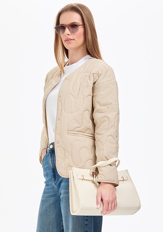 PİERRE CARDİN - Kadın Bej Comfort Mont