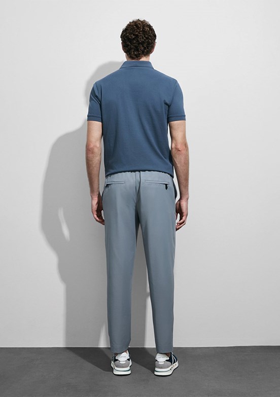 LUFİAN Laon - 111040230 Erkek Antrasit Polo Yaka T-Shirt