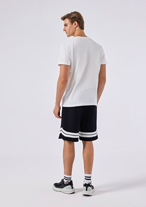 ELLESSE - 6SM4012 Erkek Siyah Baskılı Şort