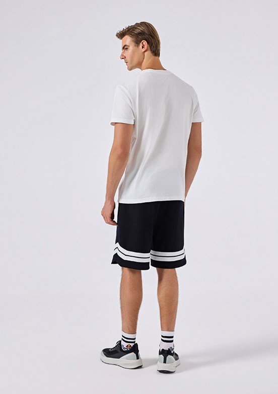 ELLESSE - 6SM4012 Erkek Siyah Baskılı Şort