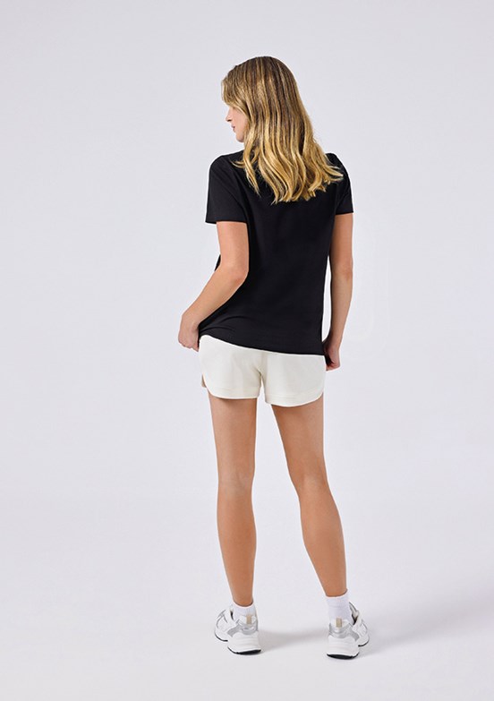 ELLESSE - 6SF4013 Kadın Beyaz Baskılı Şort