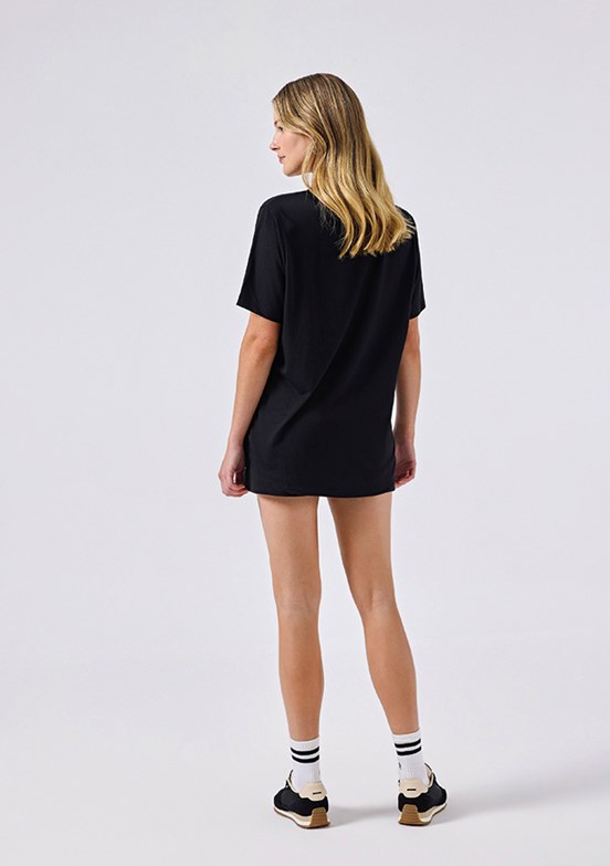 ELLESSE - 6SF5037 Kadın Siyah Bisiklet Yaka T-Shirt