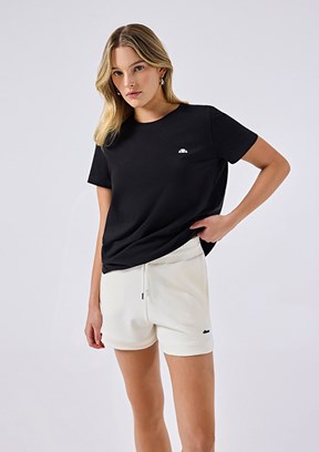 ELLESSE - 6SF5043 Kadın Beyaz Bisiklet Yaka T-Shirt