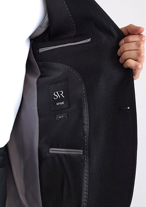 SÜVARİ - TK1020000359 Erkek Siyah Slim Takım Elbise