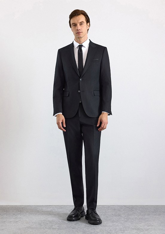SÜVARİ - TK1020000359 Erkek Siyah Slim Takım Elbise
