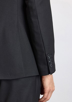 SÜVARİ - TK1001100190 Erkek Siyah Slim Takım Elbise