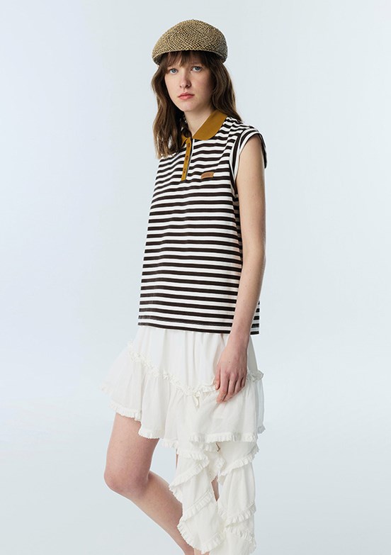 TWİST - TS1260070251 Kadın Kahverengi Basic T-Shirt