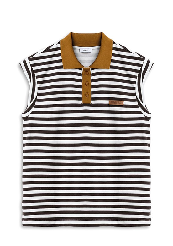 TWİST - TS1260070251 Kadın Kahverengi Basic T-Shirt