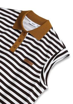 TWİST - TS1260070251 Kadın Kahverengi Basic T-Shirt