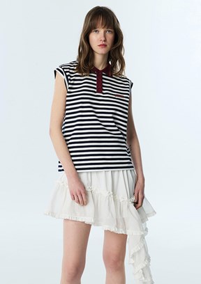 TWİST - TS1260070251 Kadın Lacivert Basic T-Shirt