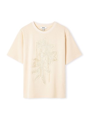İPEKYOL - IS1260070113 Kadın Beyaz Desenli T-Shirt
