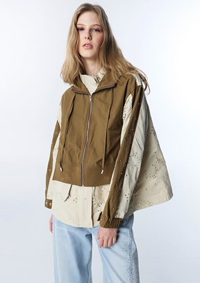 TWİST - TS1260012024 Kadın Naturel Mevsimlik Mont