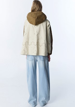 TWİST - TS1260012024 Kadın Naturel Mevsimlik Mont