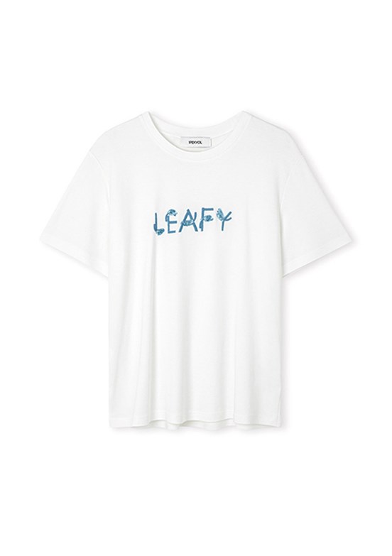 İPEKYOL - IS1260070175 Kadın Beyaz Basic T-Shirt