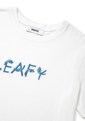 İPEKYOL - IS1260070175 Kadın Beyaz Basic T-Shirt