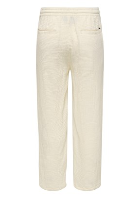 ONLY & SONS ONSSINUS - 22029390 Erkek Beyaz Rahat Kesim Pantolon