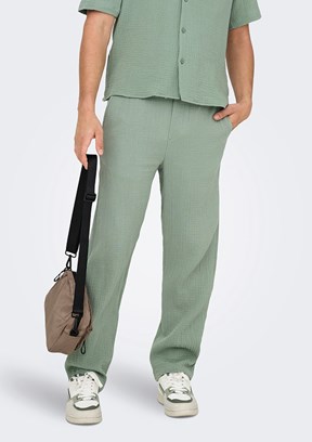 ONLY & SONS ONSSINUS - 22029390 Erkek Gri Rahat Kesim Pantolon