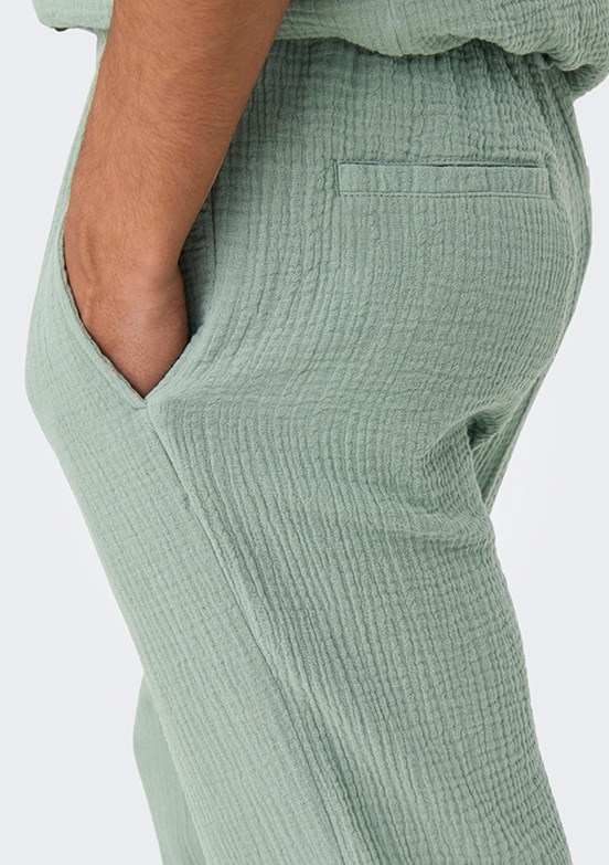 ONLY & SONS ONSSINUS - 22029390 Erkek Gri Rahat Kesim Pantolon