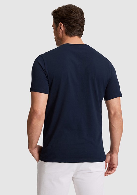 US POLO ASSN - Erkek Lacıvert Basic T-Shirt