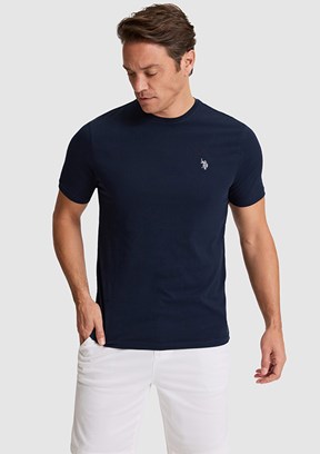 US POLO ASSN - Erkek Lacıvert Basic T-Shirt