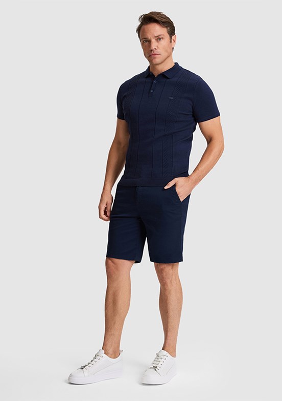 US POLO ASSN - Erkek Lacivert Kapri Şort