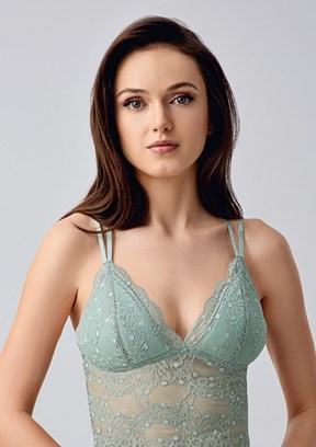 NEW BRA - 3383280000 Kadın Yeşil Kaplı Bralet