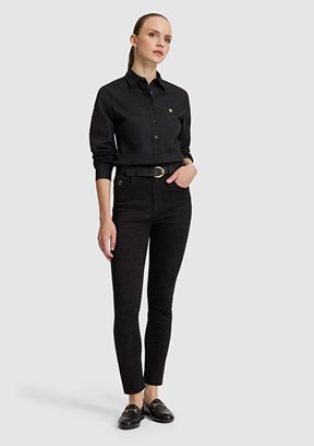 PİERRE CARDİN Kadın Siyah Slim Jean Pantolon