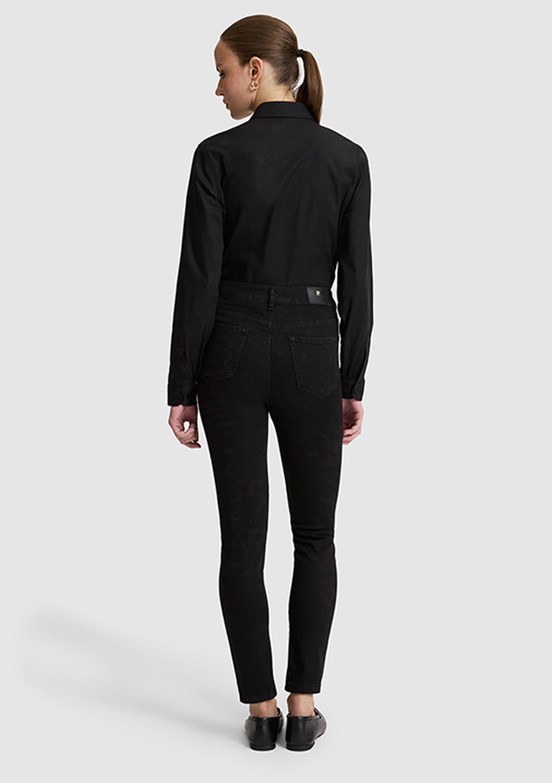 PİERRE CARDİN Kadın Siyah Slim Jean Pantolon