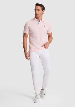 US POLO ASSN - Erkek Beyaz Chino Pantolon