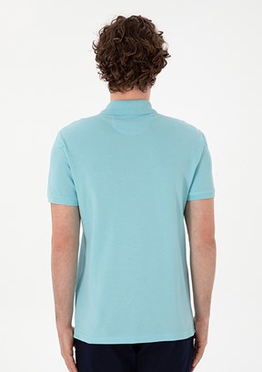 US POLO ASSN - Erkek Mavi Basic T-Shirt