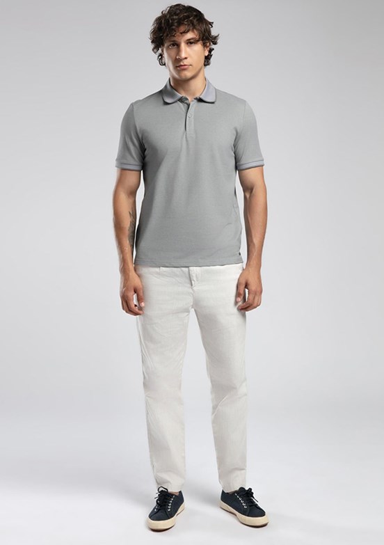 LEE COOPER Rasco - 252 LCM 242016 Erkek Gri Polo Yaka T-Shirt