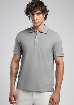 LEE COOPER Rasco - 252 LCM 242016 Erkek Gri Polo Yaka T-Shirt