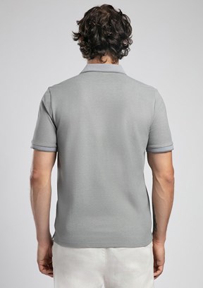 LEE COOPER Rasco - 252 LCM 242016 Erkek Gri Polo Yaka T-Shirt
