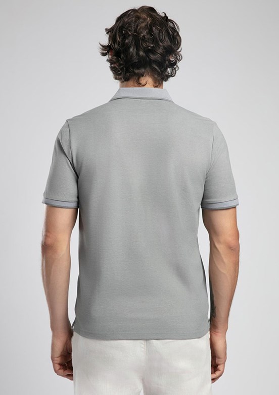LEE COOPER Rasco - 252 LCM 242016 Erkek Gri Polo Yaka T-Shirt