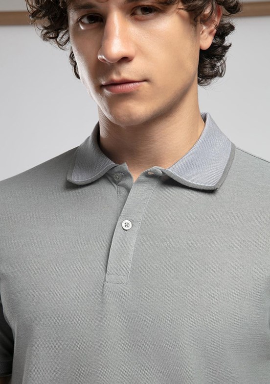 LEE COOPER Rasco - 252 LCM 242016 Erkek Gri Polo Yaka T-Shirt