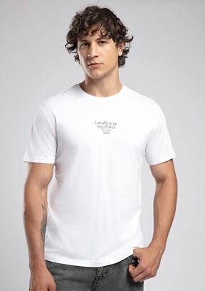 LEE COOPER Paola - 252 LCM 242021 Erkek Beyaz O Yaka T-Shirt