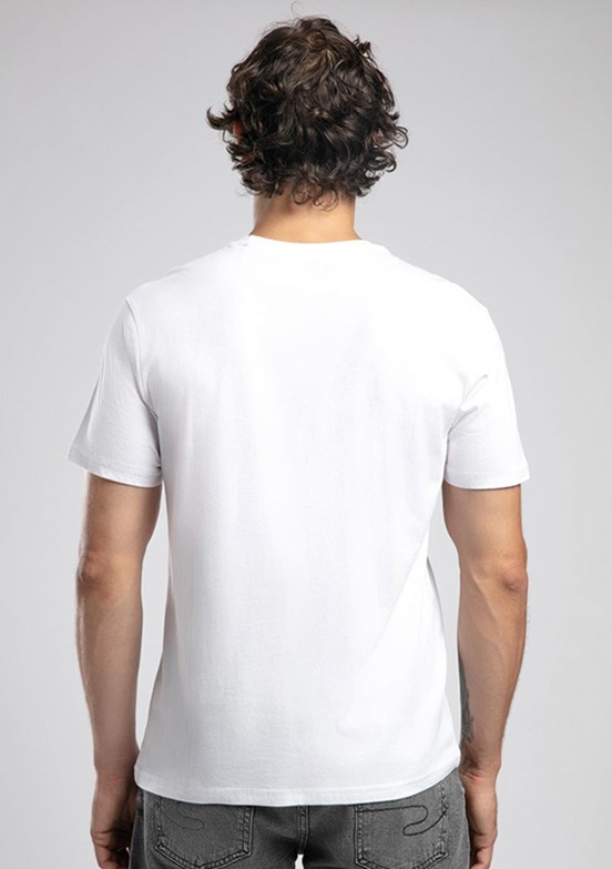LEE COOPER Paola - 252 LCM 242021 Erkek Beyaz O Yaka T-Shirt