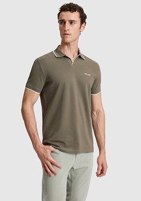 PİERRE CARDİN Erkek Yeşil Slim T-Shirt
