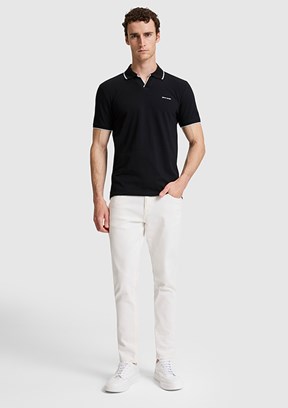 PİERRE CARDİN Erkek Siyah Slim T-Shirt