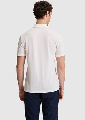 PİERRE CARDİN Erkek Beyaz Slim T-Shirt