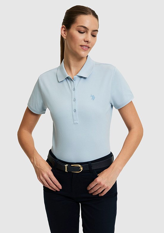 US POLO Kadın Mavi Basic T-Shırt