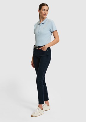 US POLO Kadın Mavi Basic T-Shırt