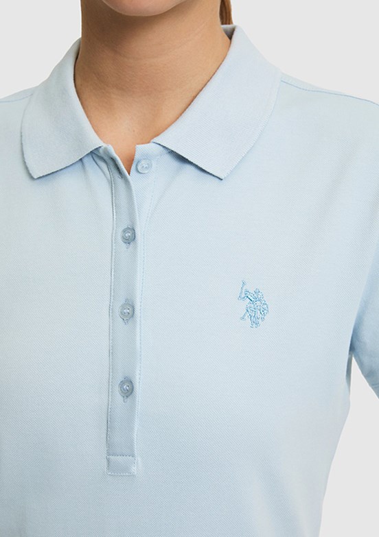 US POLO Kadın Mavi Basic T-Shırt
