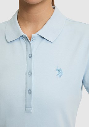 US POLO Kadın Mavi Basic T-Shırt