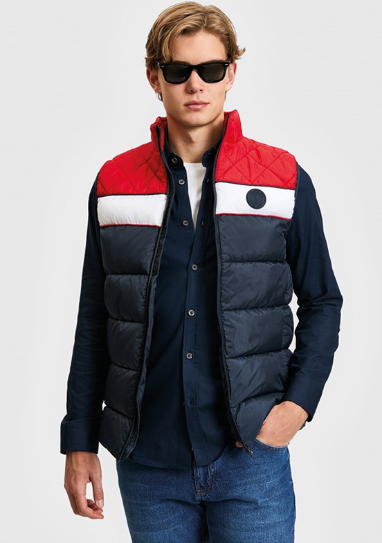 US POLO ASSN - Erkek Lacivert Basic Yelek